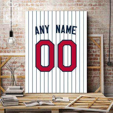Minnesota Jersey Custom Canvas Print Wall Art for Boy Girl Men Women Baseball Personalized Canvas Art